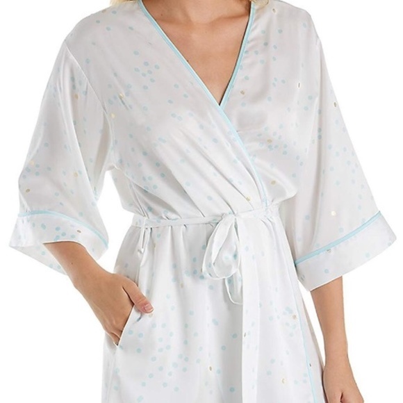 kate spade Other - Kate Spade.Gold Dot Satin Robe. New!